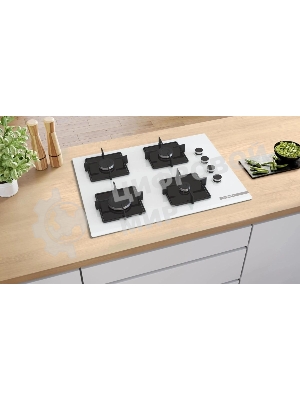 Газовая варочная панель Bosch POP7C2P30O белый