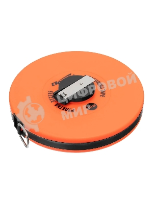 Рулетка геодезическая Sparta 30 м х 12,5 мм, лента ПВХ, закрытый круглый корпус