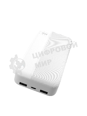 Портативный аккумулятор MORE CHOICE (4620202552938) PB25-20 20000mAh 2USB+Type-C+1micro USB 2.0A, белый