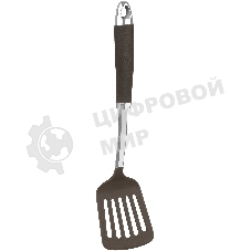 Лопатка для вторых блюд Rondell Mocco RD-1381 коричневый/стальной упак.: картонная подложка