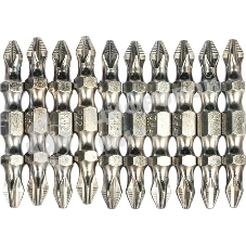 Набор бит Gross 11217 двухстор. ph2-pz2х45 мм сталь s2 10 шт.