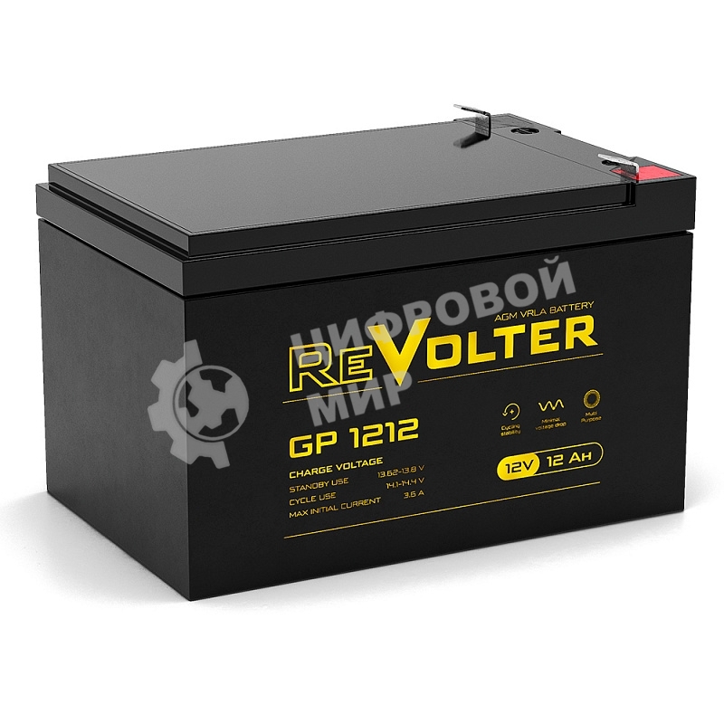 Аккумулятор 12В 12А.ч REVOLTER GP 1212