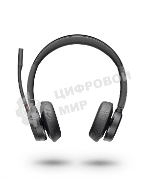 Гарнитура Plantronics Voyager 4320 UC чёрный, беспроводная + проводная, Bluetooth, до 47 ч