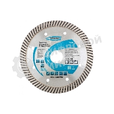 Диск алмазный Gross 73029 ф125x22,2 мм, турбо с лазерной перфорацией, сухое резание