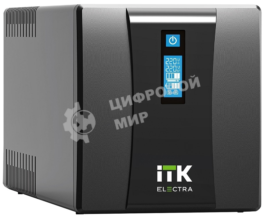 Источник бесперебойного питания ITK Electra EET-1000VA-1-002-S 600Вт 1000ВА черный