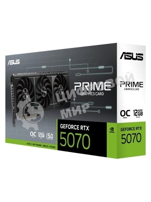 Видеокарта ASUS PRIME-RTX 5070-O12GRTX 5070,HDMIx1,DPx3,12G,D7; 90YV0M10-M0NA00