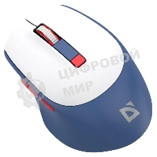 Мышь беспроводная Defender Belsa MB-249 белый/синий, 3200 dpi, радиоканал, Bluetooth, USB, кнопки - 6