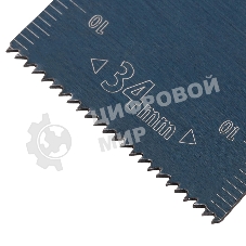 Насадка для МФИ Denzel режущая пазовая прямая, HCS, по дереву, 34 х 1,4 мм, мелкий зуб