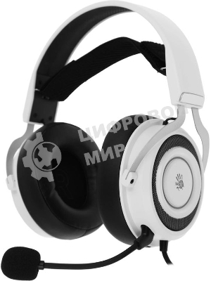 Гарнитура Bloody G535 белый/серебристый, проводная, подсветка