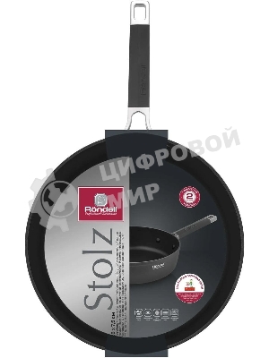 Сотейник Rondell Stolz RDA-1770, 28 см, без крышки, серый