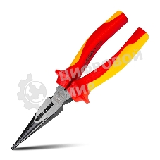 Диэлектрические удлиненные плоскогубцы Deli DL512108 200мм, сталь Cr-V, сертификат VDE для работ под напряжением до 1000 В