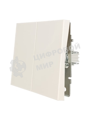 Выключатель 2-кл. СП ZIMA IP20 10А безвинт. зажим слон. кость LEZARD 704-9088-101QC