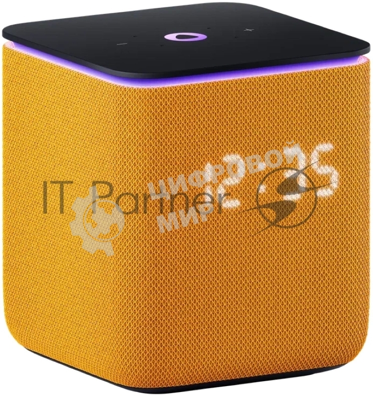 Умная колонка Яндекс Станция Миди, 24Вт, с экраном, 2 динамика, Wi-Fi, BT5.0, Zigbee, Алиса, оранжевый