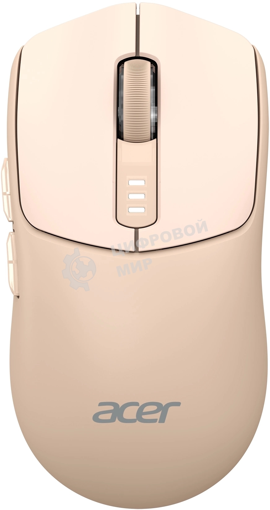 Мышь беспроводная Acer OMR312 розовый, 3200 dpi, радиоканал, Bluetooth, USB, кнопки - 5