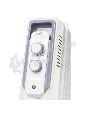 Обогреватель масляный Ballu CUBE BOH/CB-05W (5 секций), белый, 1000 Вт, 15 м2, механический термостат