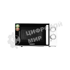 Микроволновая печь Kraft KF20MW7W-102M белый, 20 л, 700 Вт, переключатели - поворотный механизм