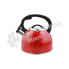 Чайник для плиты из нерж стали со свистком MALLONY 