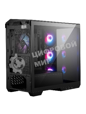 Компьютерный корпус без блока питания Case MSI MAG PANO M100R PZ, Mini-Tower, TG, 4x120мм ARGB, 1xUSB 3.2, 1xUSB 3.2 Type-C, mATX, mITX черный
