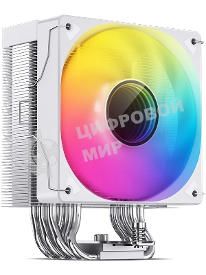 Кулер для процессора JONSBO CR-1000 V2 PRO ARGB (230W, 4-pin PWM, 157мм, Al/Cu, 6x6мм, ARGB, 1x120мм, 59.48CFM, 32.0dBA, 1500RPM, S: 1700/1200/115X, AM4/AM5 белый)