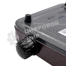 Плита настольная электрическая Centek CT-1508 Siberia коричневый, 1 кВт, ТЭН, конфорки - 1, эмаль, поворотные переключатели