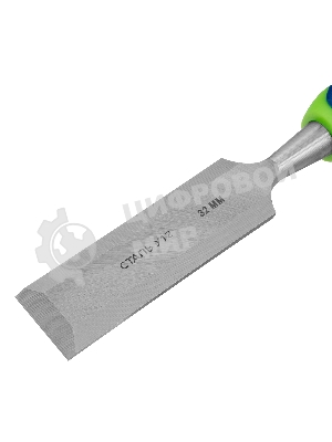 Долото-стамеска Сибртех 32 мм, двухкомпонентная рукоятка