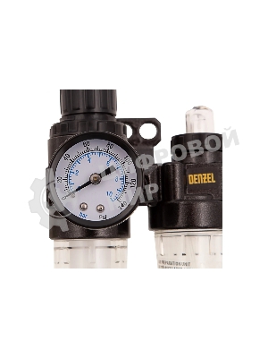 Блок подготовки воздуха регулятор-фильтр-лубрикатор Denzel FLR1500, 10 бар, 1500 л/мин, 1/4