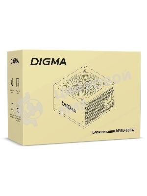 Блок питания Digma DPSU-600W RTL, 600Вт, 120мм, черный