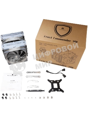 Устройство охлаждения(кулер) Thermalright Frost Commander 140, Soc-AM5/AM4/1151/1200/2066/2011/1700 серый 4-pin 29.6dB Al+Cu 1000gr Ret (FC-140)