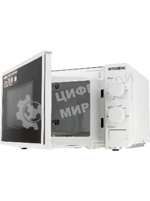 Микроволновая печь Hyundai HYM-M2003 белый, 20 л, 700 Вт, переключатели - поворотный механизм