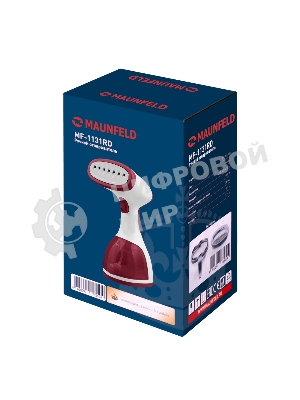 Отпариватель Maunfeld MF-1131RD красный, 1000 Вт, 25 г/мин, 260 мл