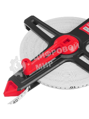 Рулетка геодезическая Matrix 100 м х 12,5 мм, открытый корпус, фиберглассовая лента