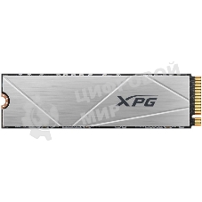 Накопитель SSD ADATA XPG GAMMIX S60, 512Gb, PCIe 4.0 x4, M.2 2280, NVMe, R/W 4700/1700, с радиатором