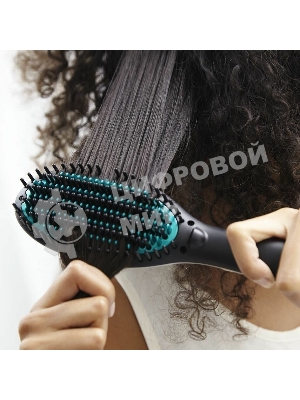 Расческа-выпрямитель Rowenta CF5820F0 черный/зеленый, 200 °C, 3 режима