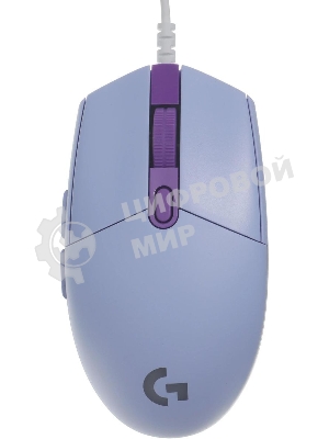 Мышь проводная Logitech G102 LIGHTSYNC фиолетовый, 8000 dpi, USB, кнопки - 6