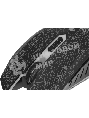 Мышь проводная Defender Shock GM-110L черный, 3200 dpi, USB, кнопки - 6