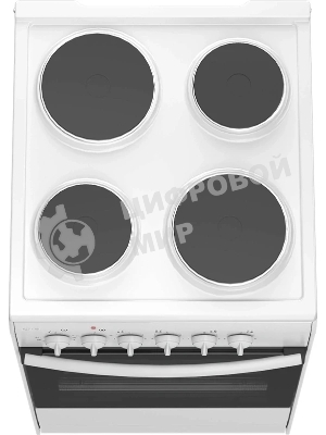 Плита электрическая Darina S EM 341 404 W белый/черный, конфорок 4 шт, духовка 50 л, 50 см x 85 см x 56 см