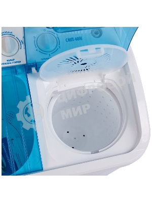 Стиральная машина Фея СМП 40НС (930094-1) прозрачная крышка, загрузка вертикальная 4 кг, 1320 об/мин, класс А