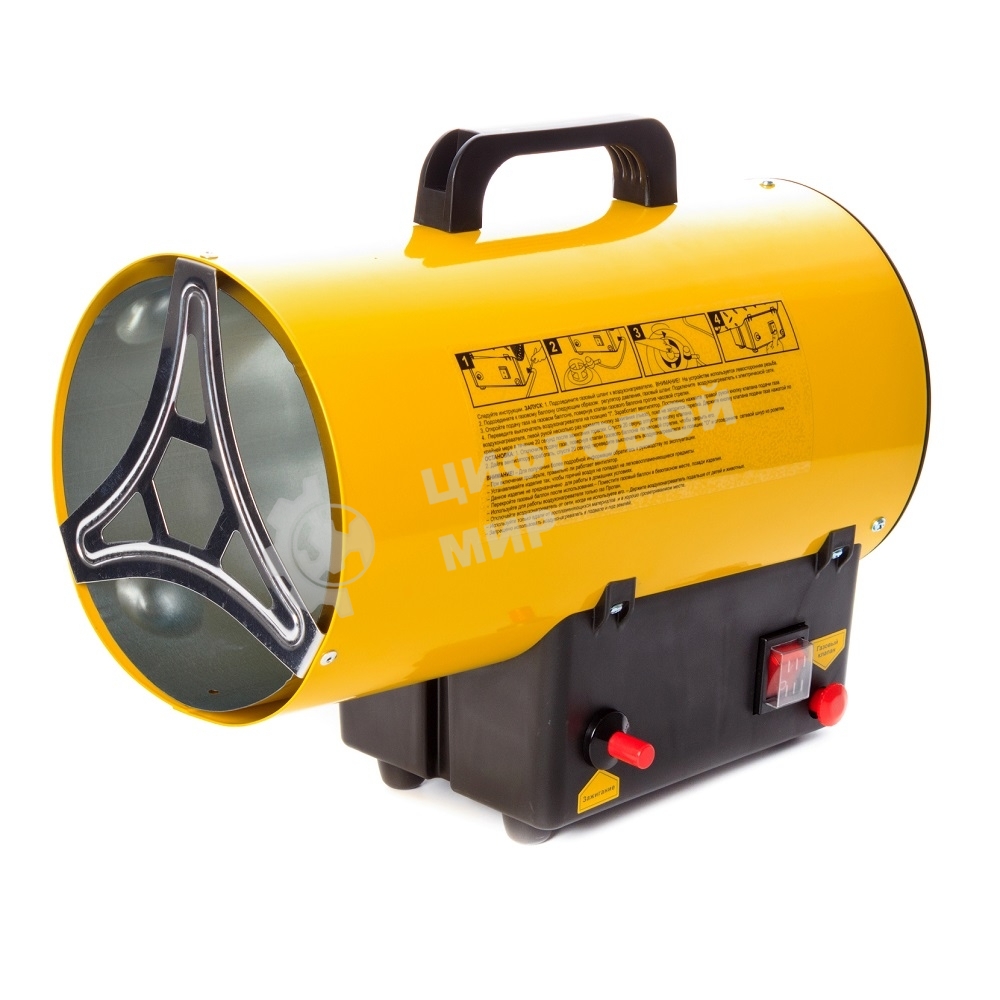 Тепловая пушка газовая RedVerg RD-GH12 1200Вт желтый/черный