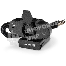 Веб-камера ExeGate BlackView C931 1920x1080, 30 кадр/с, USB Type-A, микрофон (шумоподавление), автоматическая фокусировка, шторка приватности, универсальное крепление, штатив в комплекте