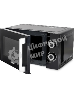 Микроволновая печь Hyundai HYM-M2054 черный/серебристый, 20 л, 700 Вт, переключатели - поворотный механизм