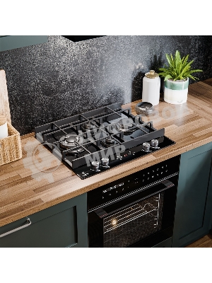 Газовая варочная поверхность LEX GVG 644 T BL независимая, черный