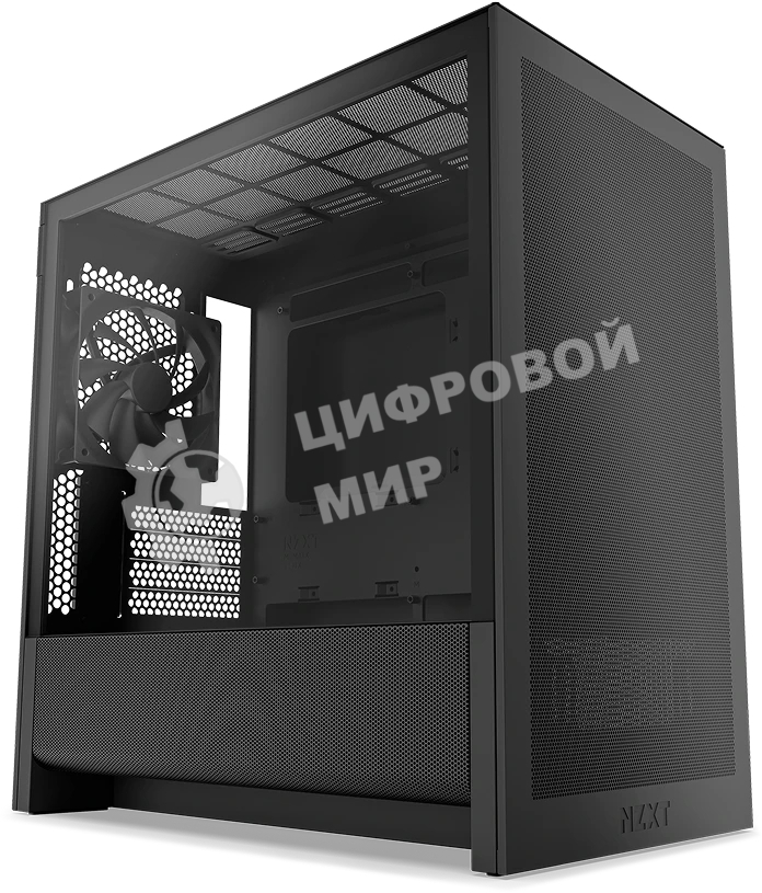 Корпус без блока питания Case NZXT H3 Flow (2025), Midi-Tower, TG, 1x120мм, 1xUSB-A 3.2 + 1xUSB-C 3.2, mATX, mITX черный
