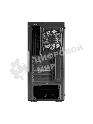 Компьютерный корпус Miditower ExeGate EVO-9211-450NPX (ATX, БП 450NPX с вент. 12см, с окном, 2хUSB+1хUSB3.0, HD аудио, черный, 1 вент. с RGb подсветкой)
