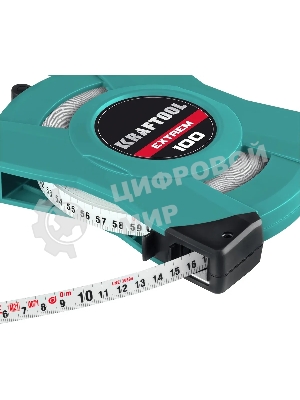 Геодезическая стальная мерная лента KRAFTOOL EXTREM, 100 м