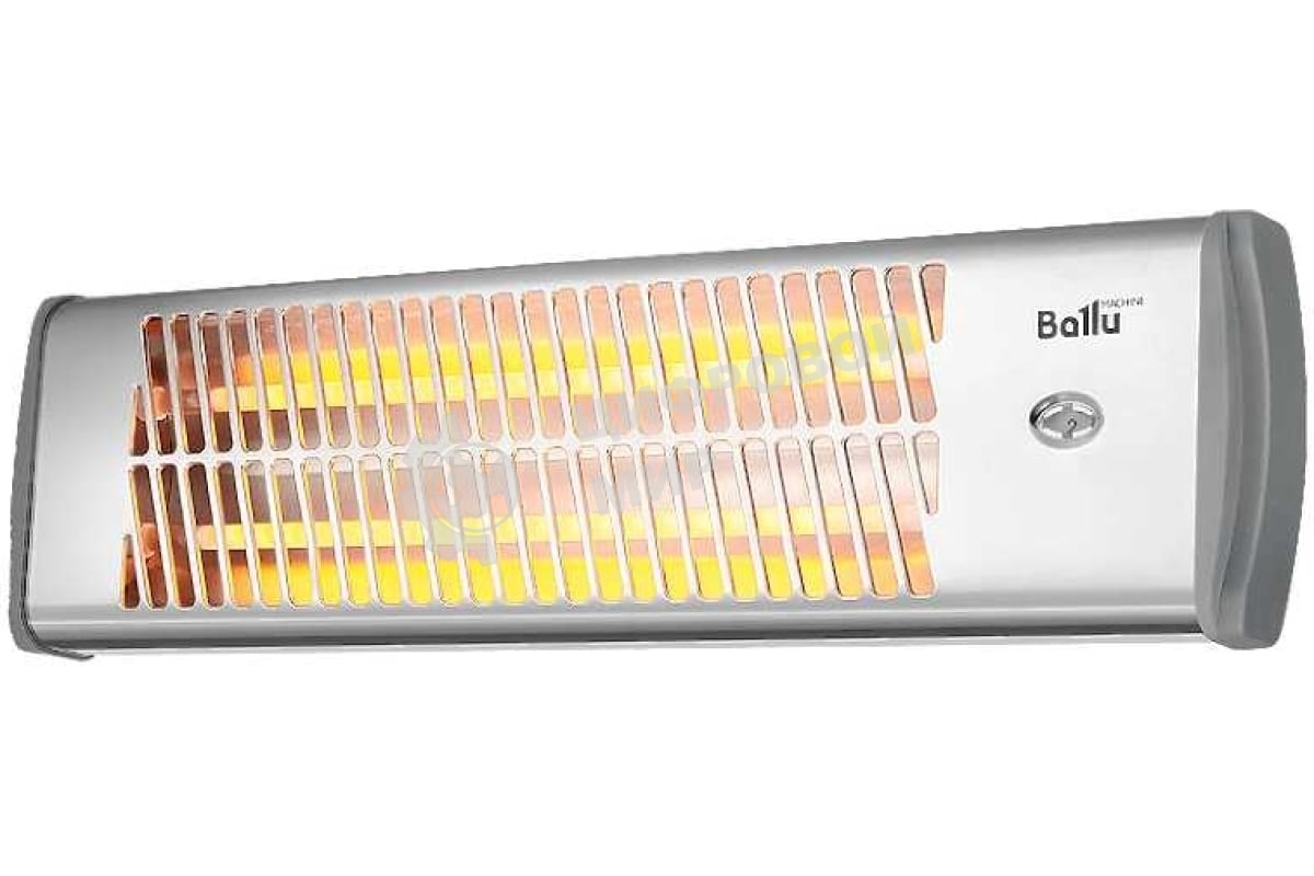 Обогреватель инфракрасный Ballu BIH-LW-1.2 серебристый, кварцевый, 1200 Вт, 20 м2