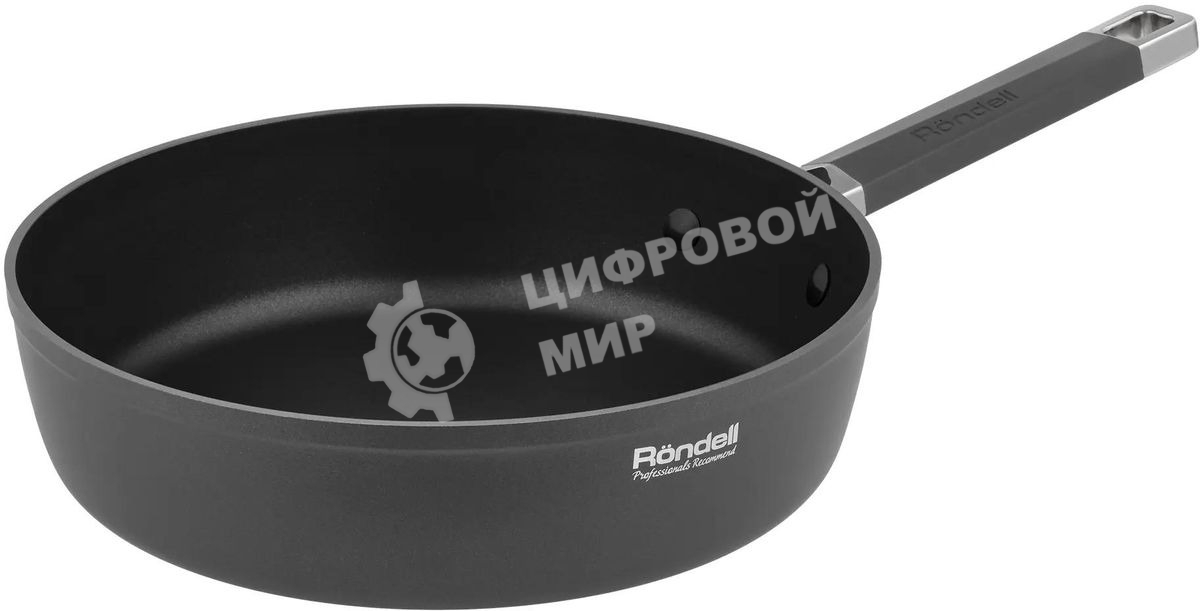 Сотейник Rondell Stolz RDA-1770, 28 см, без крышки, серый