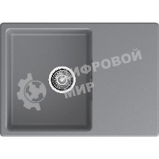 Мойка GranFest Urban 668L темно-серый 1-чаша+крыло 680x490мм, монтаж: врезной, материал: кварц