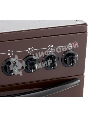 Плита электрическая Лысьва EF4006MK00 коричневый, конфорок 4 электрических, духовка 57 л, 50 см x 84 см x 60 см (без крышки)