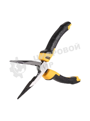 Удлиненные плоскогубцы Deli DL2108Z 200мм, сталь CrV, прорезиненная двухкомпонентная ручка