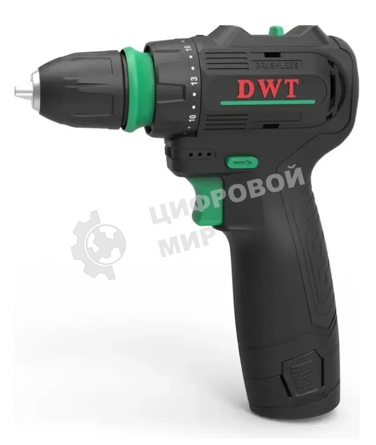 Дрель-шуруповерт DWT ABSP-12 NQ-2 BMC, 12 В, 2 Ач, 35 Нм, бесщеточный